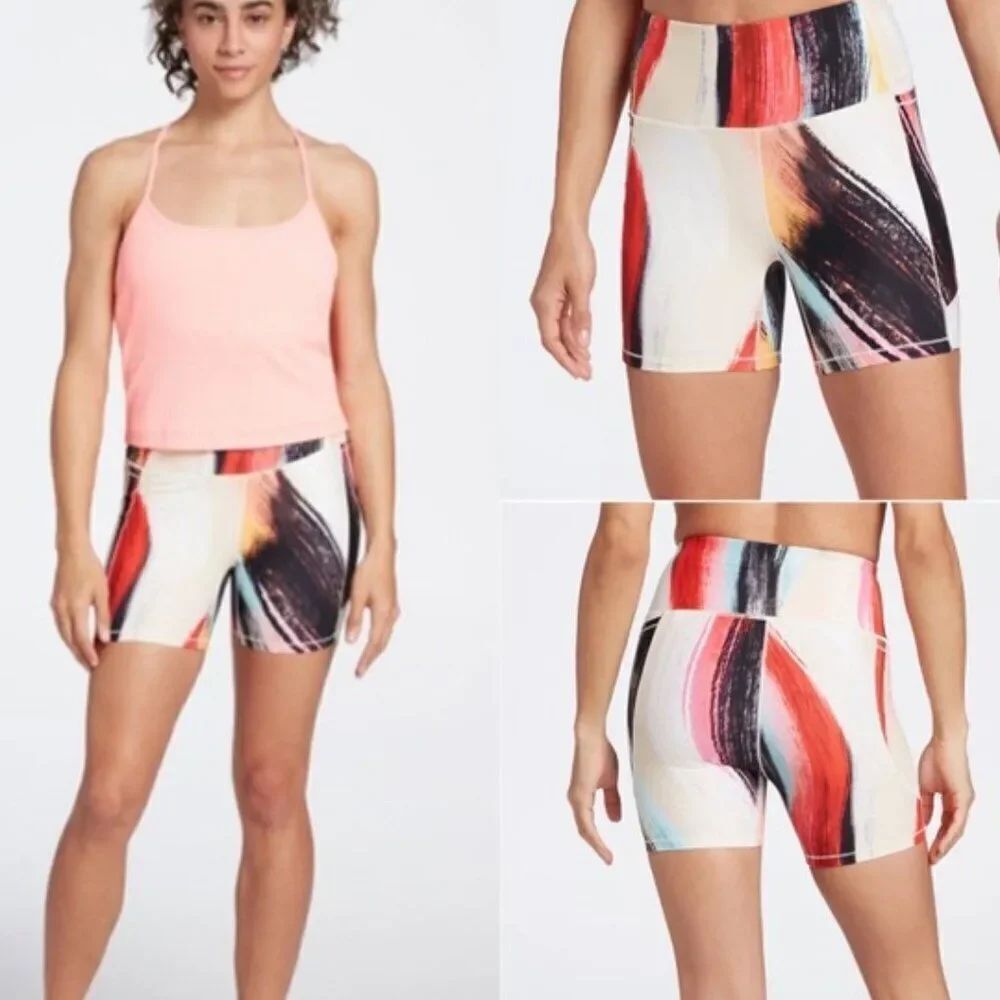CALIA by Carrie Underwood Biker Shorts Energize Collection High Rise Artisan XL